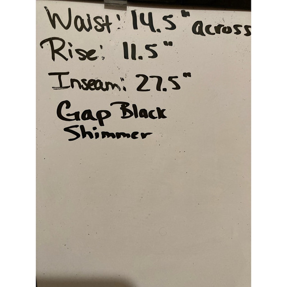 Gap Womens True Slim Skinny Jeans Black Stretch Shimmer Pockets Denim 28/6 R - Picture 3 of 6